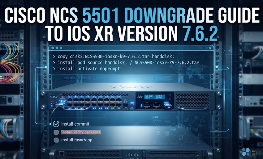 Downgrade Cisco NCS 5501 เป็น IOS XR 7.6.2